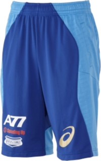 【ASICS/アシックス】 A77 トレーニングハーフパンツ ATブルーxシアン ユニセックス アシックス